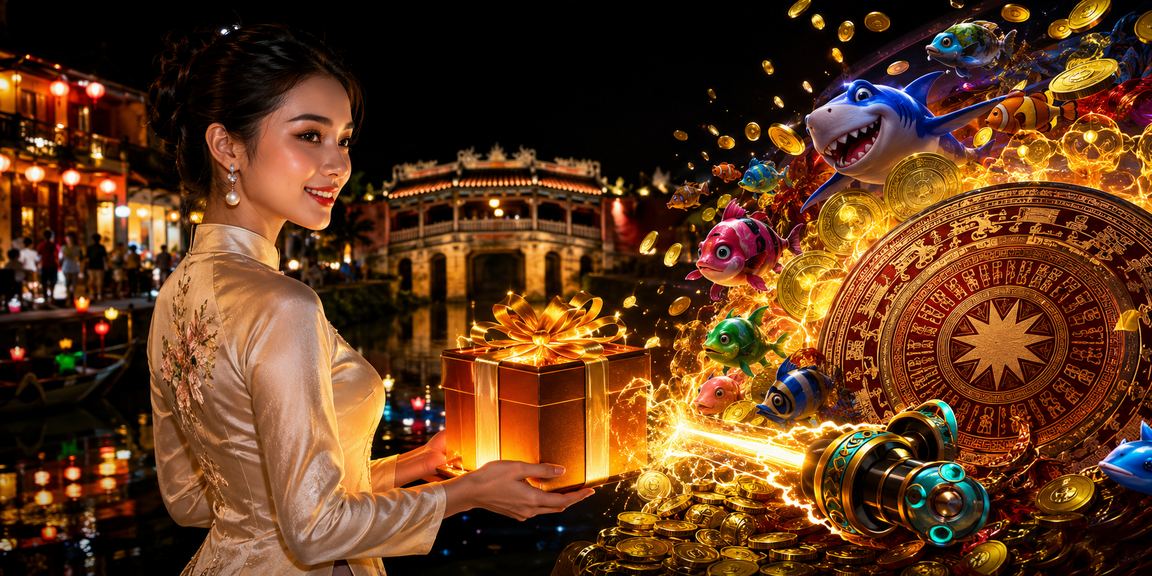 Khung cảnh casino betting Việt Nam với ánh đèn lung linh và bầu không khí sôi động